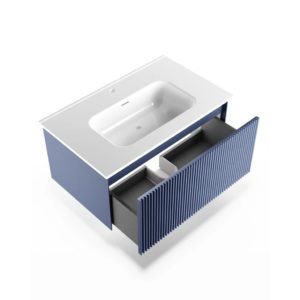 Тумба под раковину TERRA Blu Grigio синяя 80-фото1