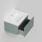 Тумба под раковину TERRA Grigio серо-зелёная 60-фото2