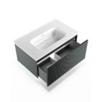 Тумба под раковину TERRA Grigio серо-зелёная 80-фото1