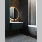 Тумба под раковину TERRA Grigio серо-зелёная 80-фото7