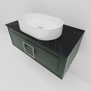 Столешница La Fenice Granite Black Olive Light Lappato 100 см Черная-фото2