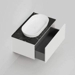 Столешница La Fenice Granite Black Olive Light Lappato Terra 100 см Черная-фото2