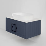Тумба под раковину Cubo Blu Grigio синяя 90 — изображение 2