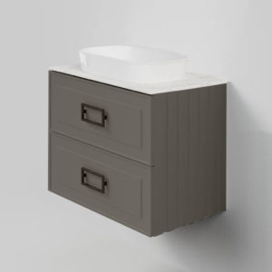 Тумба под раковину Cubo Cappuccino TWIN бежевая 100-фото11