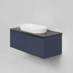 Тумба под раковину La Fenice Terra Blu Grigio синяя матовая-фото1a