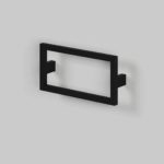 Тумба с раковиной LA FENICE Cubo TWIN Bianco белая матовая 100 ручка черная-фото2