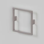 Тумба с L раковиной LA FENICE Cubo Blu Grigio синяя матовая 90 ручка хром-фото2