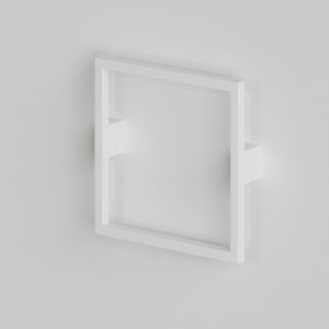 Тумба с L раковиной LA FENICE Cubo Blu Grigio синяя матовая 90 ручка белая-фото2