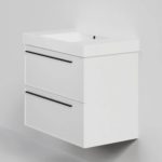 Тумба с раковиной LA FENICE Elba TWIN Bianco белая матовая 80-фото1