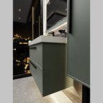 Тумба с раковиной LA FENICE Elba TWIN Grigio серо-зеленая матовая 80-фото9