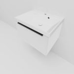 Тумба с раковиной LA FENICE SIMPLA Bianco белая матовая 60-фото5