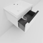 Тумба с раковиной LA FENICE SIMPLA Bianco белая матовая 60-фото7
