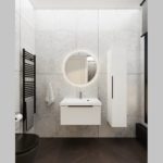 Тумба с раковиной LA FENICE SIMPLA Bianco белая матовая 60-фото8