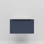 Тумба с раковиной LA FENICE SIMPLA Blu Grigio синяя матовая 60-фото6