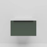 Тумба с раковиной LA FENICE SIMPLA Grigio серо-зеленая матовая 60-фото6