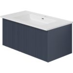 Тумба с раковиной LA FENICE TERRA Blu Grigio синяя матовая 60-фото1