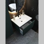 Тумба с раковиной LA FENICE TERRA Grigio серо-зеленая матовая 60-фото8