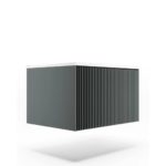 Тумба с раковиной LA FENICE TERRA Grigio серо-зеленая матовая 60-фото10