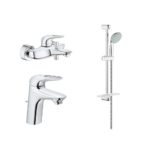 Комплект для ванной комнаты 3 в 1 Grohe Eurostyle New 124416 хром-фото2