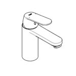 Смеситель для раковины однорычажный Grohe Eurosmart Cosmopolitan 23327KW0 чёрный гранит-фото5