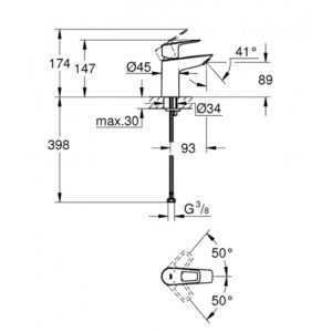Смеситель для раковины Grohe BauLoop New 23337001 хром-фото2