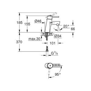 Смеситель для раковины Grohe Concetto 2338510E хром-фото2