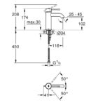 Смеситель для раковины Grohe Essence New 23590001 хром-фото2