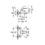 Смеситель для ванны Grohe BauCurve 23599000-фото2