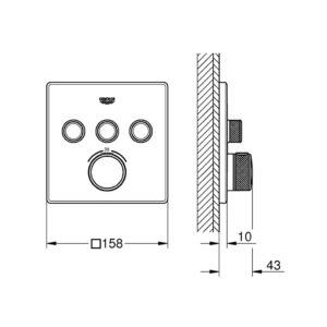 Термостат для ванны Grohe Grohtherm SmartControl 29126000 хром-фото2