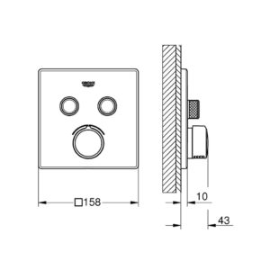 Смеситель для ванны с душем Grohe Grohtherm SmartControl 29148000 хром-фото2