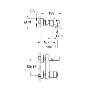 Cмеситель для ванны Grohe Concetto New 32211001 хром-фото2
