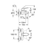Смеситель для ванны однорычажный Grohe Eurosmart Cosmopolitan 32831000 хром-фото2
