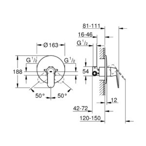 Смеситель для душа однорычажный Grohe Eurosmart Cosmopolitan 32880000 хром-фото2