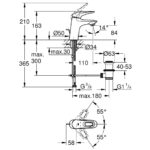 Смеситель для раковины однорычажный Grohe Eurostyle New 33558LS3 белая луна хром-фото2