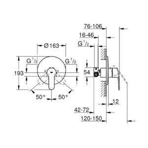 Смеситель для душа однорычажный Grohe Eurostyle Cosmopolitan 33635002 хром-фото2