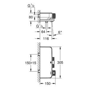 Термостат для ванны Grohe Grohtherm SmartControl 34718000 хром-фото2