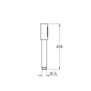 Ручной душ GROHE Sena Stick 26465GN0 холодный рассвет матовый-фото2