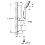 Душевой гарнитур Grohe Euphoria 27230001 хром-фото2