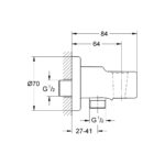 Подключение для душевого шланга DN 15 Grohe Relexa 28628000 хром-фото2