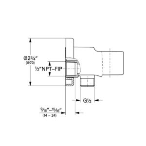 Подключение для душевого шланга Grohe Relexa 28629000 хром-фото2