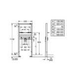 Инсталяция для раковины GROHE Rapid SL 113 м со звукоизоляцией 38554001-фото4