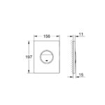 Клавиша смыва Grohe Nova Cosmopolitan 38765000 хром-фото2
