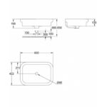 Раковина Grohe Eurosmart 39124001 цвет белый 422*600-фото2