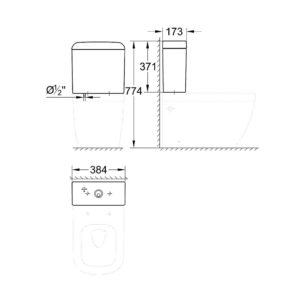 Смывной бачок для унитаза Grohe Euro Ceramic 39332 000 39332000 цвет белый-фото2