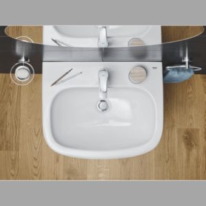 Раковина подвесная 60 Grohe Euro Ceramic 39335000 цвет белый 482*595-фото2
