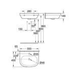 Раковина подвесная 55 Grohe Euro 39336000 цвет белый 450*550-фото3