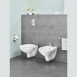 Подвесной унитаз безободковый Grohe Bau Ceramic 39427000 цвет белый смыв торнадо-фото7