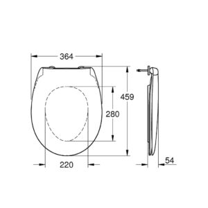 Сиденье для унитаза с микролифтом Grohe Bau 39493000 цвет белый-фото2