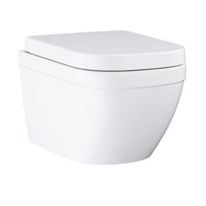 Унитаз подвесной с сиденьем Grohe Euro Ceramic 39554000 цвет белый смыв торнадо-фото1