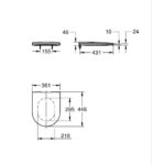 Сиденье для унитаза с микролифтом GROHE Essence 39577001 цвет белый-фото2